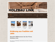Tablet Screenshot of holzbau-link.de